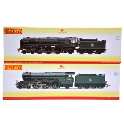 Lot 200 - Two Hornby OO gauge locomotives with tenders, 'Thomas Hardy' and 'Minoru', boxed