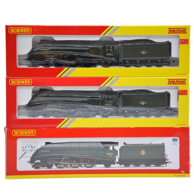 Lot 141 - Three Hornby OO gauge locomotives, R2615, R2784X (x2), boxed