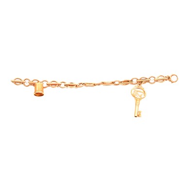 Lot 73A - A 9 carat yellow gold bracelet.