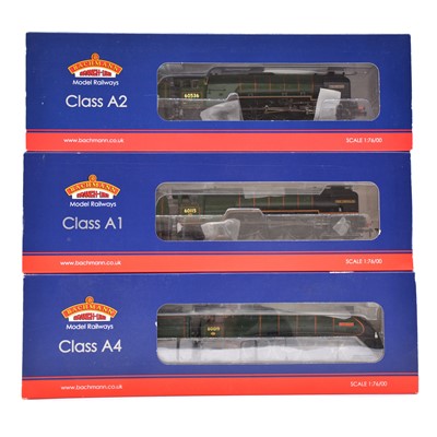 Lot 195 - Three Bachmann OO gauge locomotives, boxed