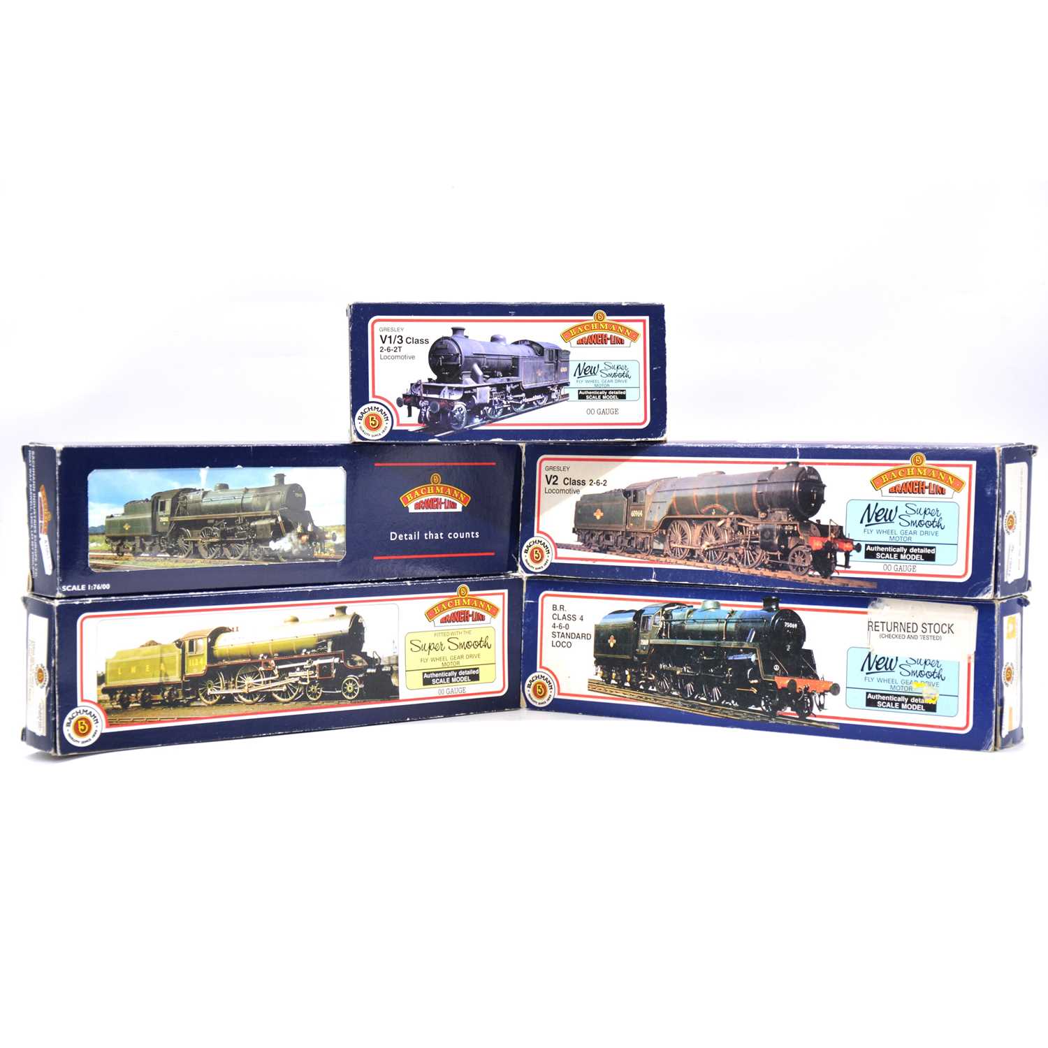 Lot 203 - Five Bachmann OO gauge locomotives, boxed