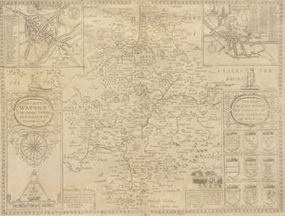 Lot 521 - John Speed, Warwick map