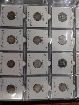 Lot 200 - Collection of Canada coins from 1830s onwards, some silver content.