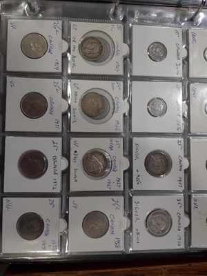 Lot 200 - Collection of Canada coins from 1830s onwards, some silver content.