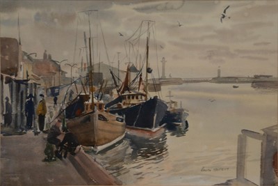 Lot 538 - Ralph Hartley, Harbour scene.