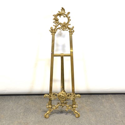 Lot 299 - Brass easel