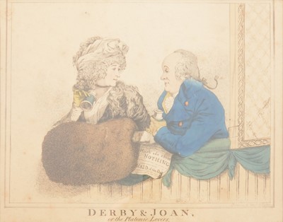 Lot 130 - After Robert Dighton, Derby & Joan, or The Platonic Lovers