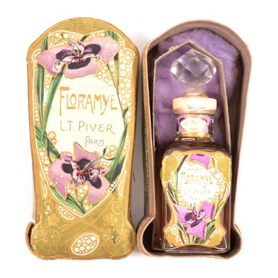 Lot 150 - Early 20th century Art Nouveau perfume bottle - Floramye, by L.T Piver