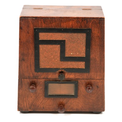 Lot 315 - Novelty Art Deco correspondence box, in the form of a 1930s radio