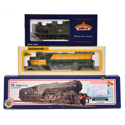 Lot 159 - Three Bachmann OO and HO gauge locomotives, boxed