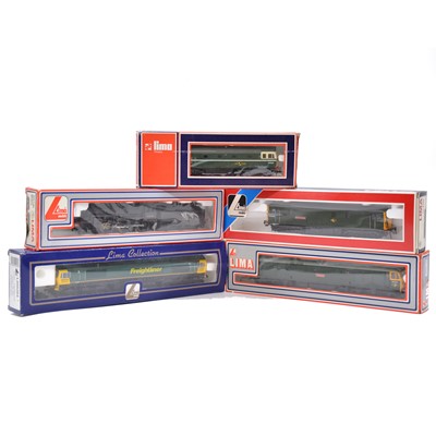 Lot 148 - Five Lima OO gauge locomotives, boxed