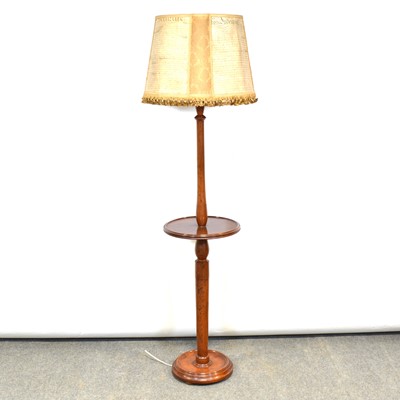 Lot 363 - Mahogany standard lamp