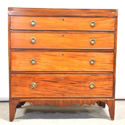 Lot 364 - Late George III mahogany chest of drawers