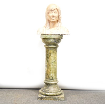 Lot 433 - Bob Dawson, terracotta bust of a lady