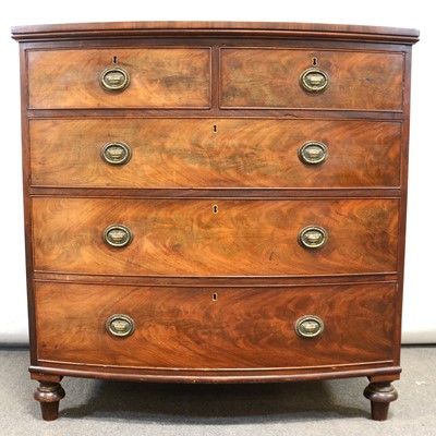 Lot 478 - Victorian mahogany bowfront chest of drawers