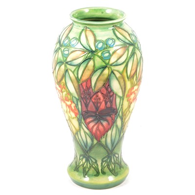 Lot 77 - Moorcroft Pottery, a 'Rainforest' design vase