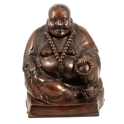 Lot 223 - Eastern bronze model, Buddha seated