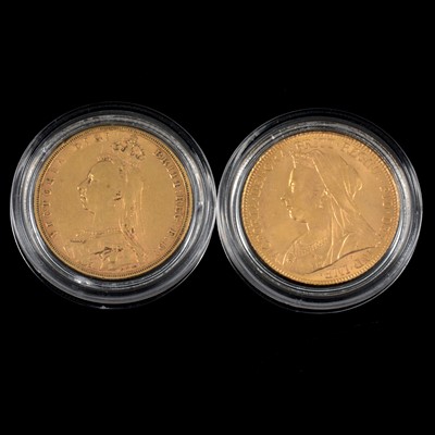 Lot 48 - Two Gold Full Sovereign Coins.