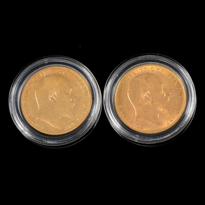 Lot 49 - Two Gold Full Sovereign Coins.