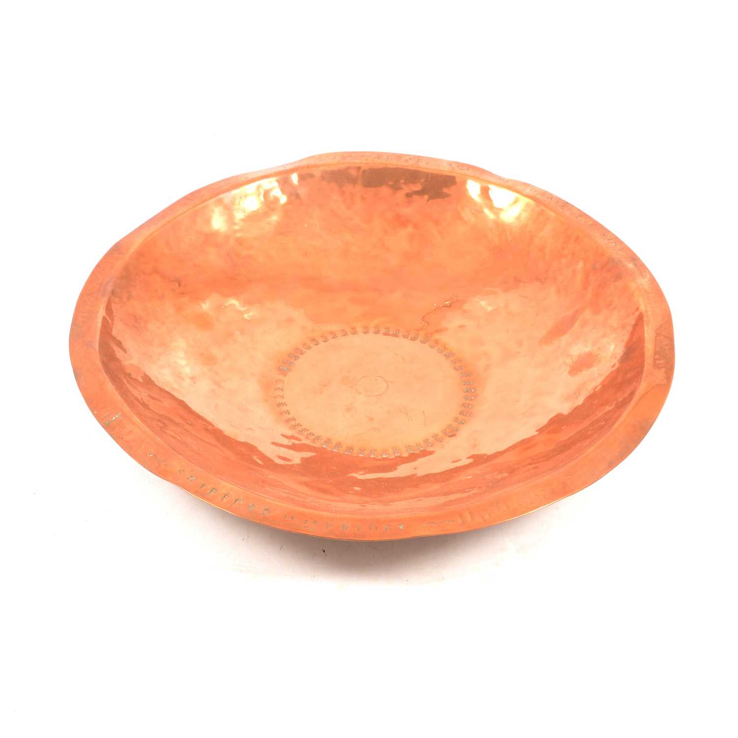 hammered copper dish        
        <figure class=