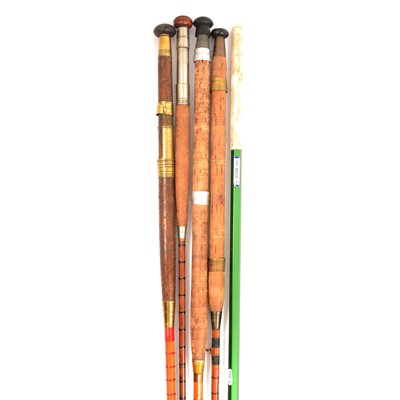 Lot 233 - Ten assorted split cane fly fishing rods