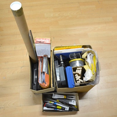 Lot 21 - Two boxes of modelling tools, gas torches, etc.