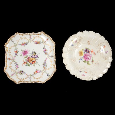 Lot 46 - Two shallow porcelain dishes