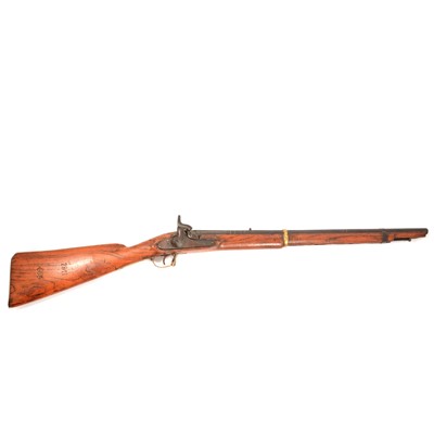 Lot 238 - Antique percussion rifle