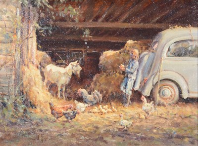 Lot 470 - David Hyde, Barn interior