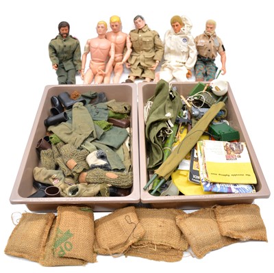 Lot 272 - Action Man by Palitoy, five figures; and a good selection of clothing and accessories