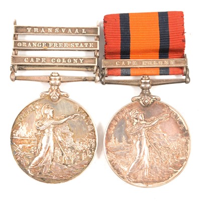 Lot 281 - Two Victorian South African Boer War Medals.