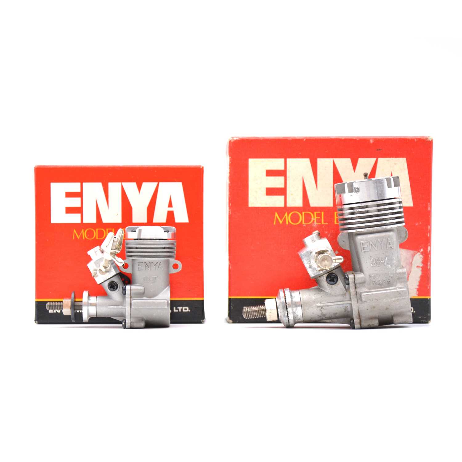 Lot 42 - Two Enya glow engines, boxed