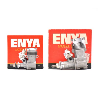 Lot 42 - Two Enya glow engines, boxed