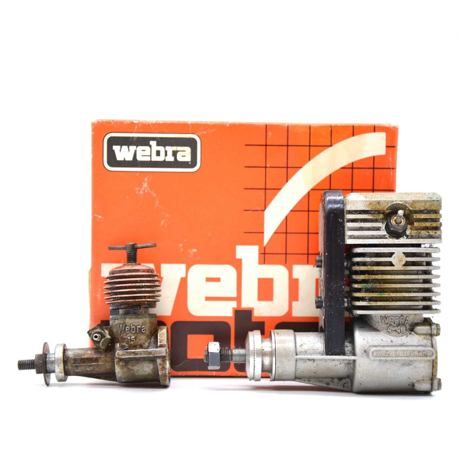 Webra Lot 8 - Two Webra engines, including 4-40, 15
