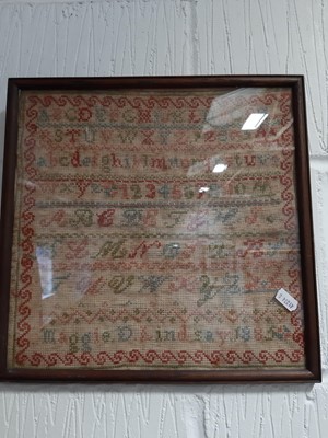 Lot 323 - George III Scottish sampler and three Victorian samplers