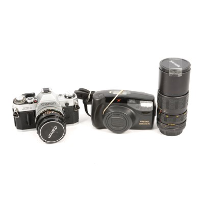 Lot 159 - Collection of cameras, lenses and other accessories.