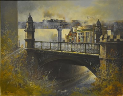 Lot 372 - David Weston, private commission of West Bridge, Leicester.