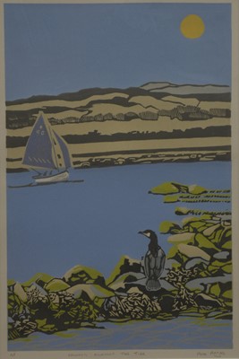 Lot 366 - Max Angus, Looking Out for You and two other linocuts.