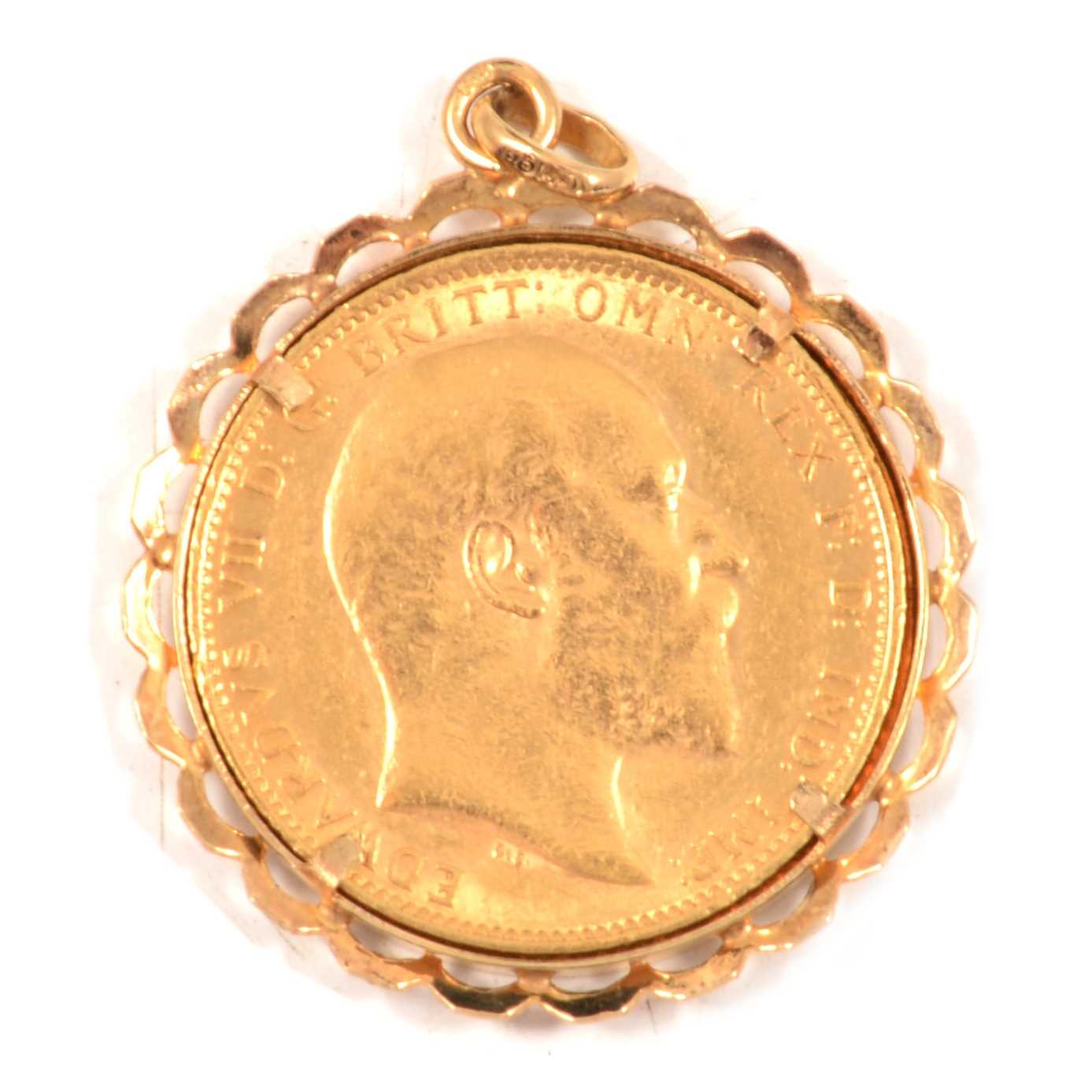 Lot 44 - A Gold Full Sovereign Coin pendant.