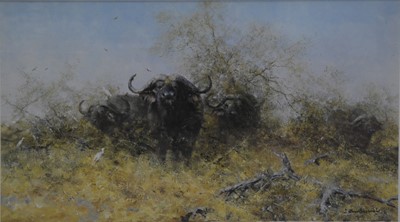 Lot 246 - After David Shepherd, Egrets and Friends, and Elephants.