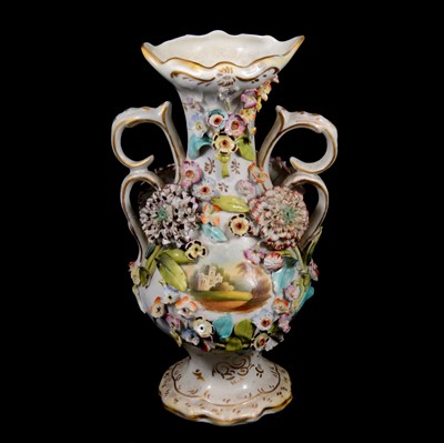 Lot 105 - Coalbrookdale style vase