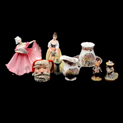 Lot 19 - Collection of decorative Royal Doulton figurines and tablewares