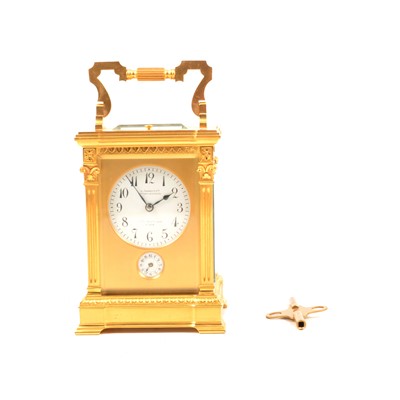 Lot 171 - French grand sonnerie striking, repeating and alarm carriage clock by Leroy & Cie, Paris