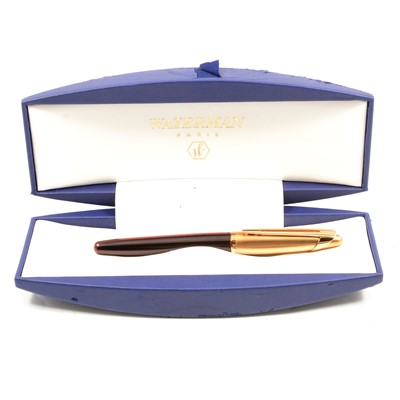 Lot 223 - Waterman of Paris - An Edson Burgundy Fountain Pen.