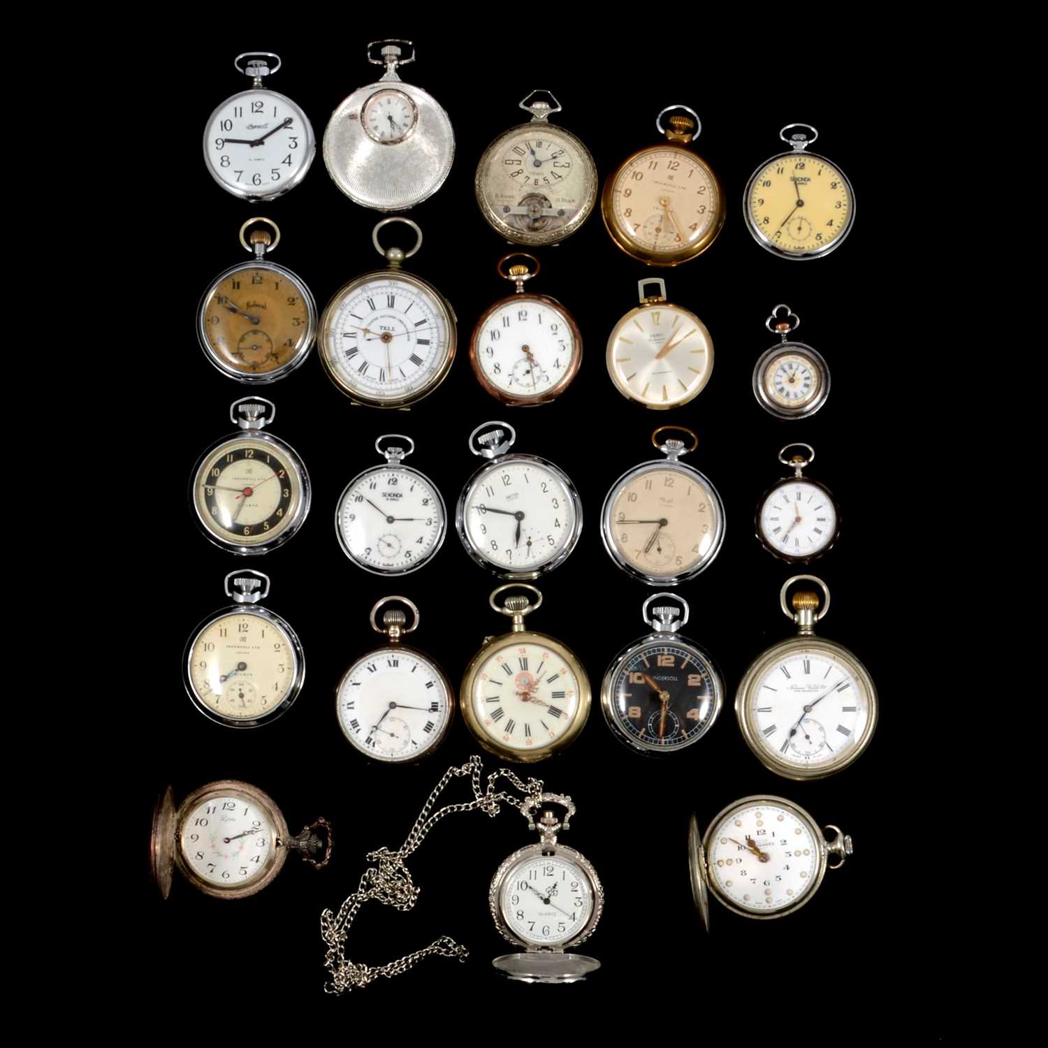 Lot 157 - Twenty-three assorted pocket watches.