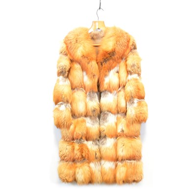 Lot 331 - A full length fox fur coat.