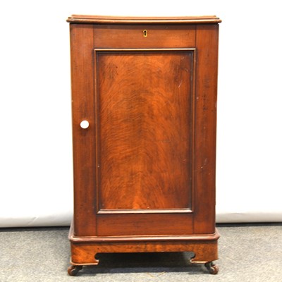 Lot 377 - Victorian mahogany bedside cupboard