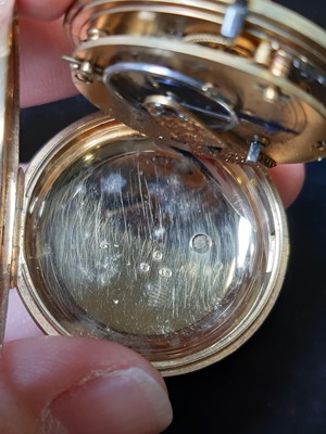 Lot 148 - A small 18 carat yellow gold pocket watch.