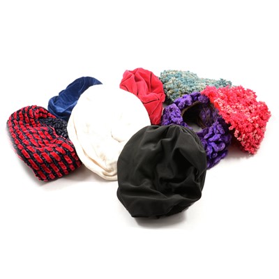 Lot 330 - Simone Mirman, Kay Petersen, Harrods - nine hats and berets.