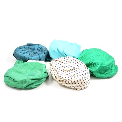 Lot 329 - Simone Mirman - five fabric hats.